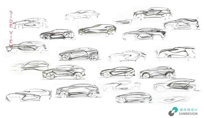 汽車外觀設(shè)計草圖